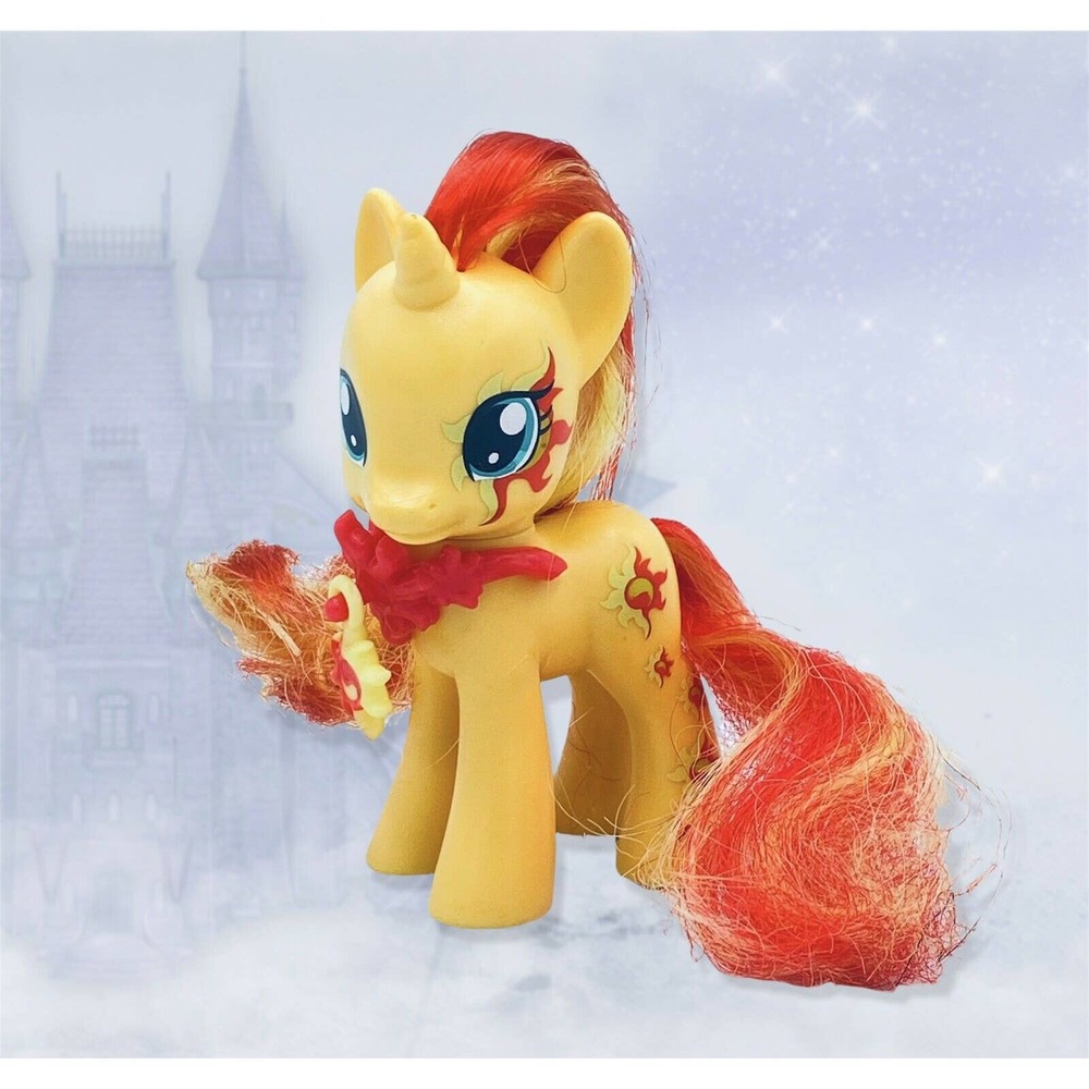 My Little Pony FIM Brushable SUNSET SHIMMER Cutie MarK Flame Sun Unicorn G4
